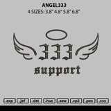 Angel333 Embroidery File 6 sizes