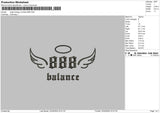 Angel888 Embroidery File 6 sizes