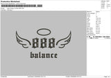 Angel888 Embroidery File 6 sizes