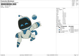 Astro Bot Embroidery File 6 size