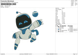 Astro Bot Embroidery File 6 size