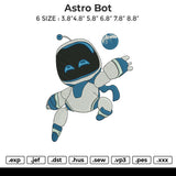Astro Bot Embroidery File 6 size