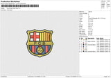 Barca Logo Embroidery File 9 size