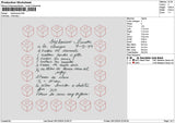 Basbousse Embroidery File 6 sizes
