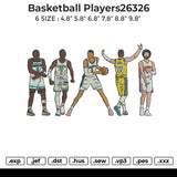 Basketball Players26326 Embroidery File 6 sizes