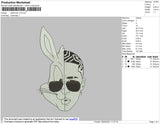 Bad Bunny White Embroidery