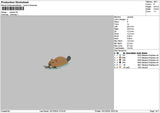 Beaver Embroidery File 6 sizes