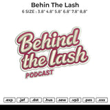 Behin The Lash Embroidery File 6 size
