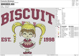 Biscuit Embroidery File 6 size