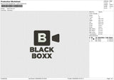 Black Boxx Embroidery File 6 size