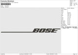 Bose24226 Embroidery File 6 size