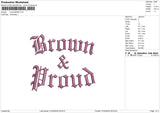 Brown26326 Embroidery File 6 sizes
