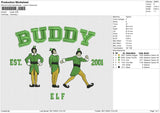 Buddy Embroidery File 6 size