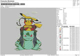 Bulbapoke Embroidery File 6 sizes