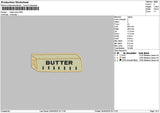 Butter Stick Embroidery File 6 sizes