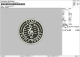 Camptext 1202 Embroidery File 6 sizes