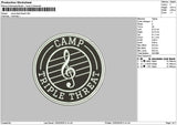 Camptext 1202 Embroidery File 6 sizes
