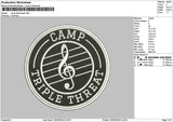 Camptext 1202 Embroidery File 6 sizes