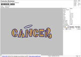 Cancer Embroidery