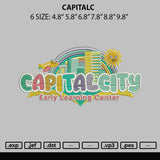 Capitalc Embroidery File  sizes
