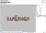 Capricorn Embroider