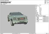 Car 0102 Embroidery File 6 sizes