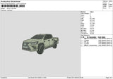 Car 0111 Embroidery File 6 sizes