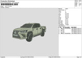 Car 0111 Embroidery File 6 sizes