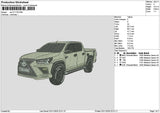 Car 0111 Embroidery File 6 sizes
