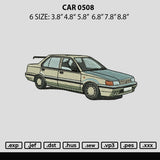 Car 0508 Embroidery File 6 sizes
