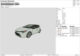 Car 1012c Embroidery File 6 sizes