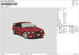 Car 160624 Embroidery File 6 size
