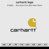 Carhartt logo Embroidery File 6 Size