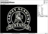 Carneytext Embroidery File 6 sizes