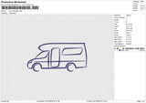 Car silhouette Embroidery File 6 sizes