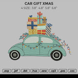 Car Gift Xmas Embroidery