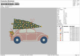 Car Xmas Embroidery