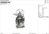 Castle v2 Embroidery File 6 size