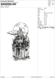 Castle v2 Embroidery File 6 size
