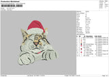 Cat Xmas Embroidery