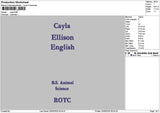 Caylaytext Embroidery File 6 sizes
