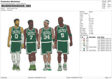 Celtics Players Embroidery File 6 sizes