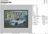 Chicago Car Embroidery File 6 sizes