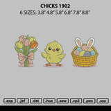 Chicks 1902 Embroidery File 6 sizes
