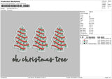 Xmas Tree 23 Embroidery File 6 sizes