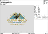 Cleantext V2 Embroidery File 6 sizes