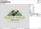 Cleantext V2 Embroidery File 6 sizes