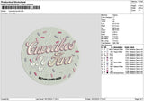 Cupcakescircle 04 Embroidery File 6 sizes