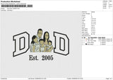 Dad Photo 230625 Embroidery File 6 size