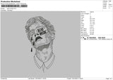 Dead Inside Embroidery File 6 sizes